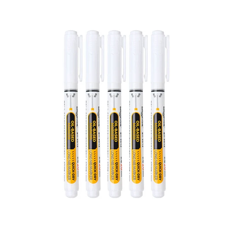 🖊️ Precision Long-Tip Quick-Dry Oil-Based Marker Pen: Easy Deep-Hole Marking