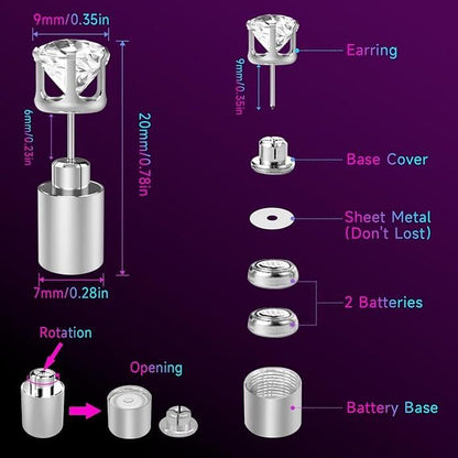 💎✨Light-Up LED Stud Earrings – Dazzling Glow for Parties & Festivals