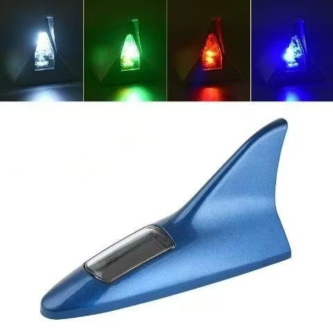 ☀️🦈Solar Shark Fin LED Antenna – Flashing Safety Warning Light for Any Vehicle