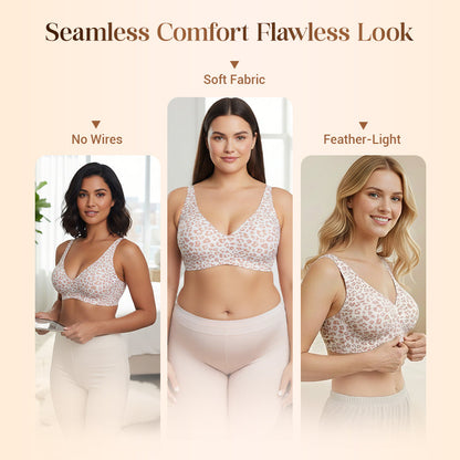 🔥Limited Buy 1 Get 1 Free 💕Jelly Wireless Women‘s Comfortable Wireless Bras Push Up Bra Seamless T shirts Bras Deep V Everyday Bras
