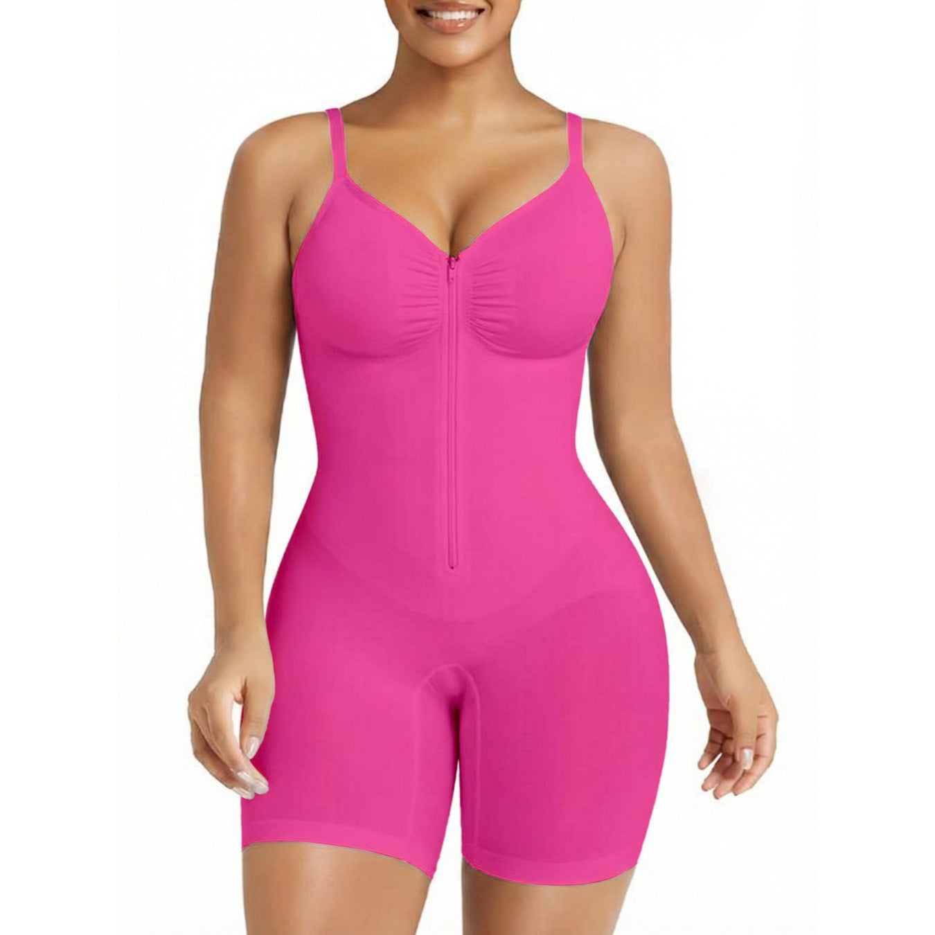 💃 Women's Zip-Front Shapewear Bodysuit – Tummy Control & Waist Sculpting🔥