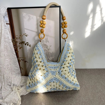 🧺Vintage Handwoven Tote Purse💖