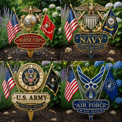🏆Last Day Promo: 49% OFF 🎖️-US Marine Corps Semper Fidelis Tribute Garden Stake
