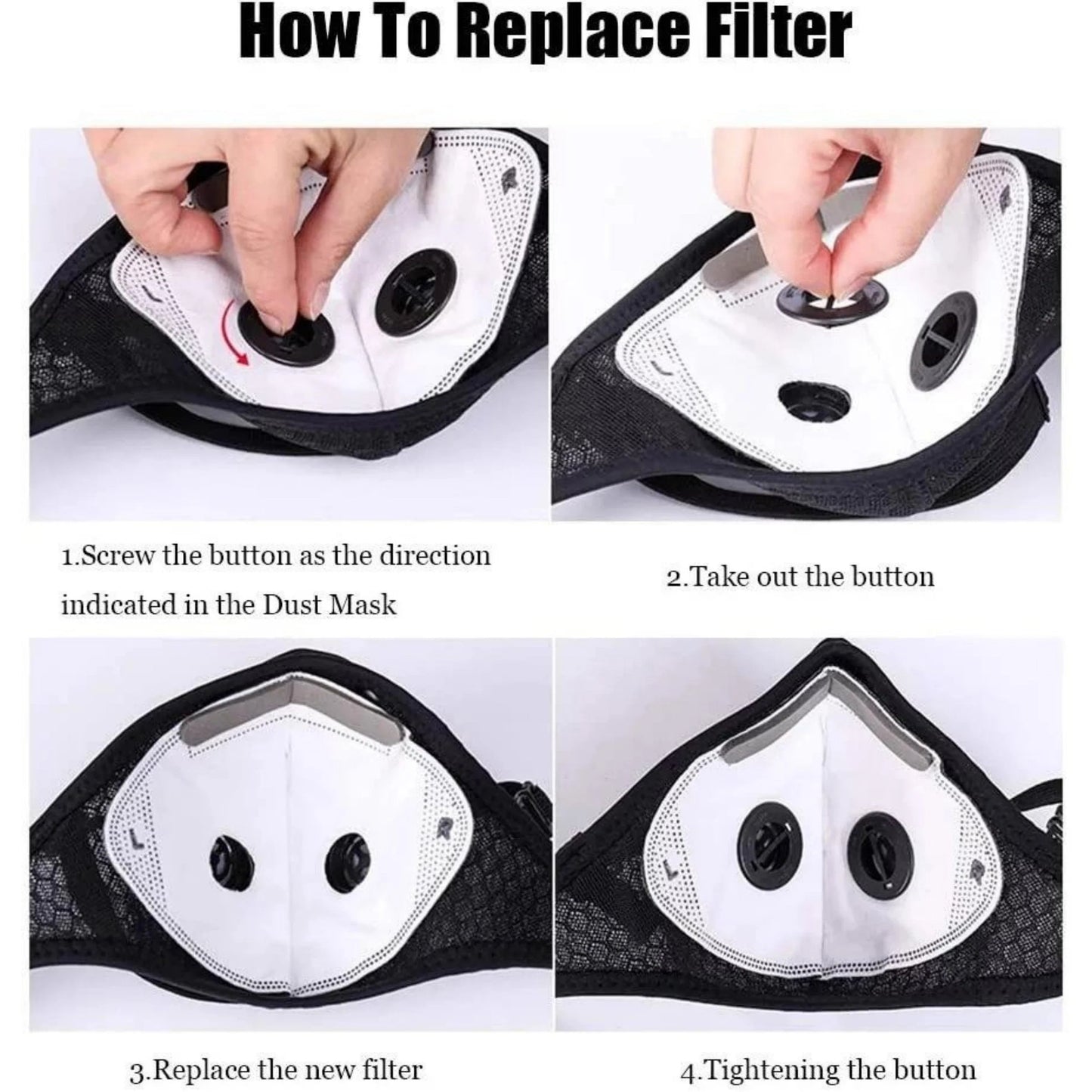 ✅ Reusable Carbon Filter Dust Mask – Built for Active Lifestyles