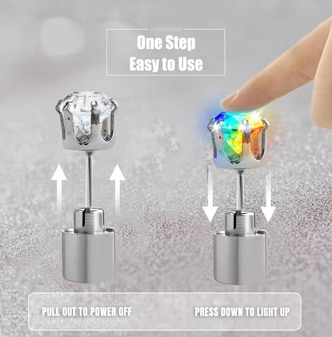 💎✨Light-Up LED Stud Earrings – Dazzling Glow for Parties & Festivals
