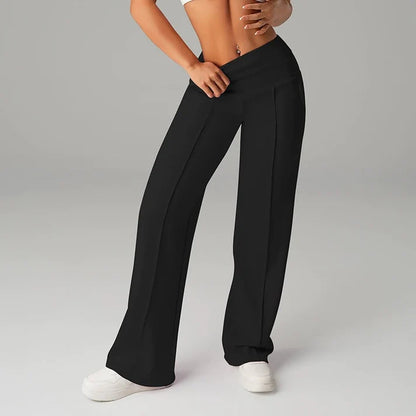 💗LAST DAY SALE 50% OFF⚡50K+ SOLD💕Women's Plain Loose Straight Leg Pants