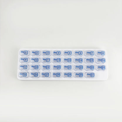 💊 31-Day Monthly Pill Organizer with Easy-Open Lids & Removable Daily Pods🔥