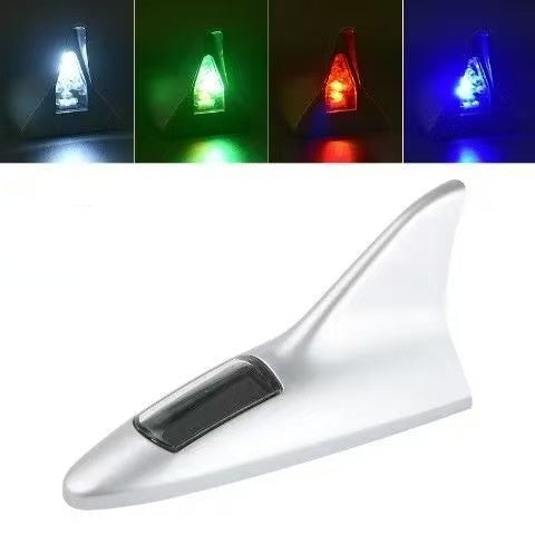 ☀️🦈Solar Shark Fin LED Antenna – Flashing Safety Warning Light for Any Vehicle
