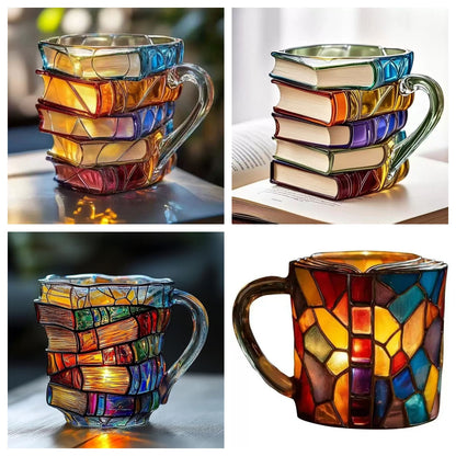 📚3D Painted Book Mug🍵