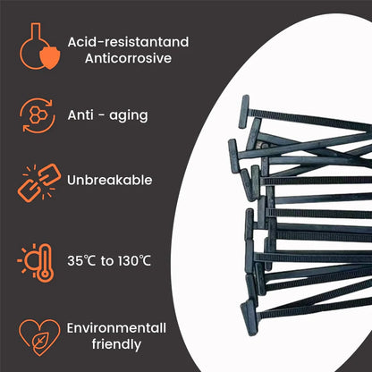 🚗 Instant Car Fix 🔧 Nylon Universal Cable Tie Buckle - For Quick, Secure Vehicle Part Fastening!