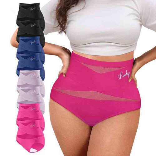 🌸Last Day-Buy 1 Get 1 FREE✨Plus-Size High-Waist Cross Tummy Control Panties