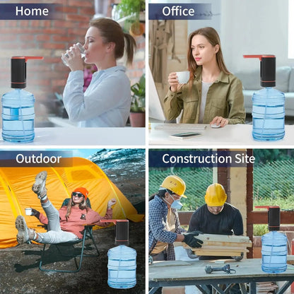 🏠 Automatic dispenser pump – multifunctional, silent & perfect for home, office, summer cottage & camping, fits most standard bottles 🌿