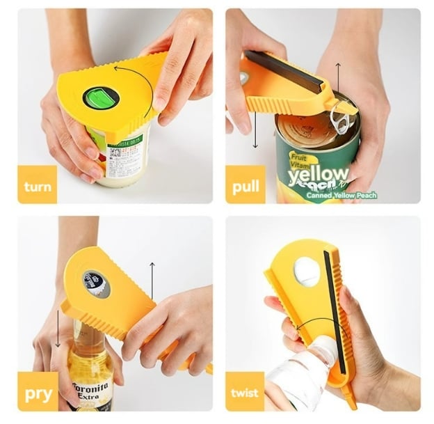 🥳💞40K+ SOLD!🔥4-in-1 Multi-Functional Lid Opener