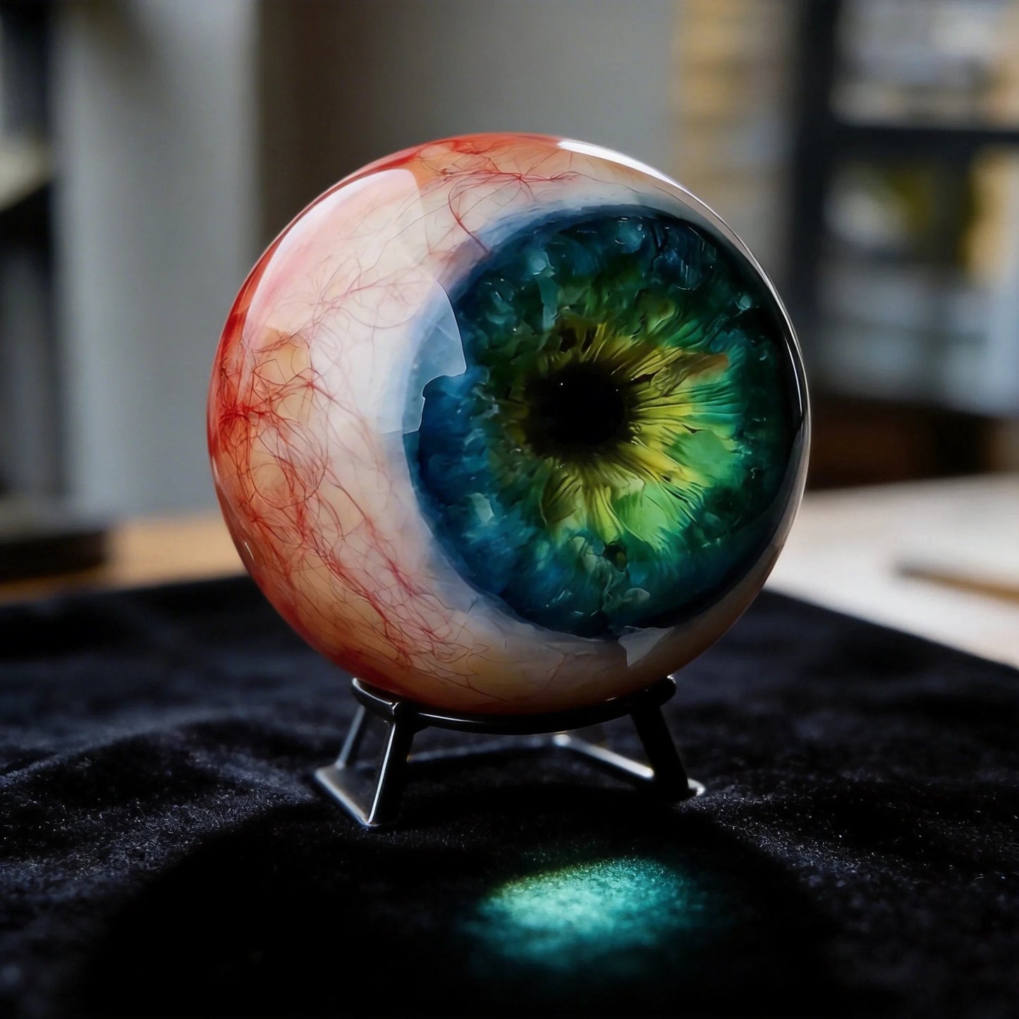 👁️ Hyper-Realistic Monster Eye Decor – Resin Art Ornament for Unique Spaces