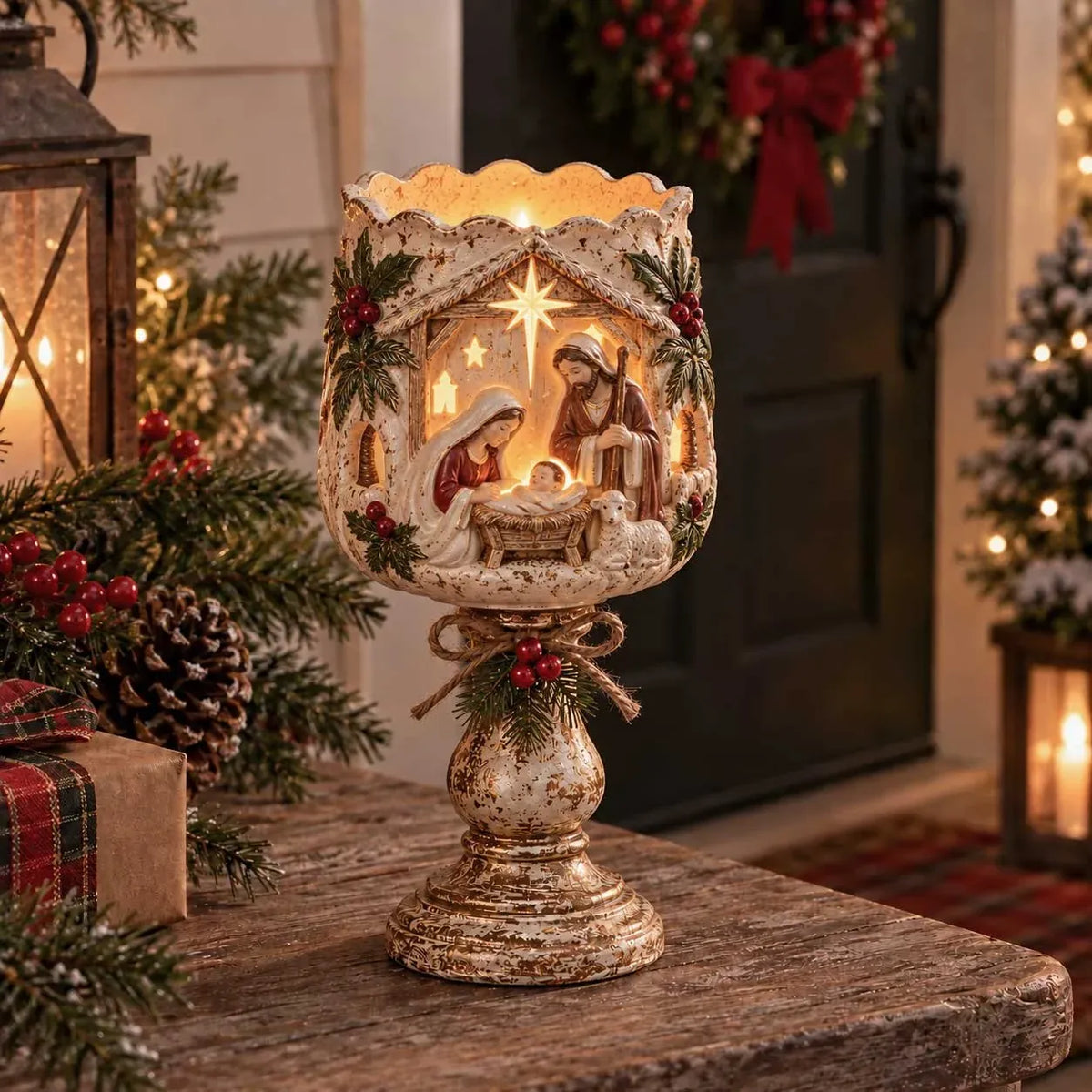 🎄Christmas Heirloom Glow Candle Holder Collection