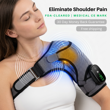✅ Heated Shoulder Massager – Wireless Heat & Vibration Shoulder Relaxation Device