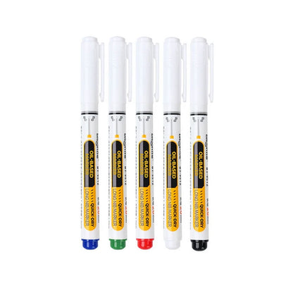 🖊️ Precision Long-Tip Quick-Dry Oil-Based Marker Pen: Easy Deep-Hole Marking