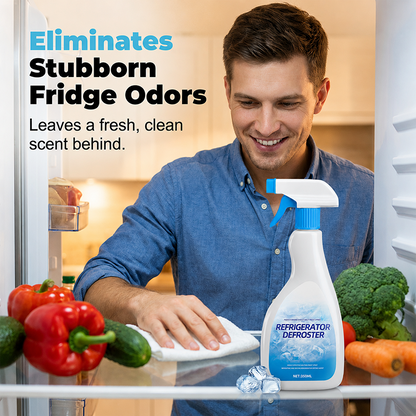 🔥❄️Extra-Large Capacity Refrigerator De-Icing Spray – One Bottle Works Like Three