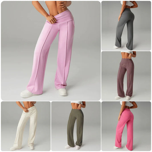 💗LAST DAY SALE 50% OFF⚡50K+ SOLD💕Women's Plain Loose Straight Leg Pants