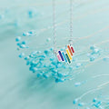 S925 Heart Rainbow Necklace