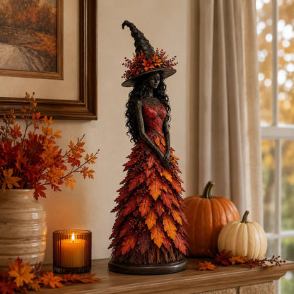 💥 49% OFF - 🧙 Enchanted Gothic Autumn Witch Figurine