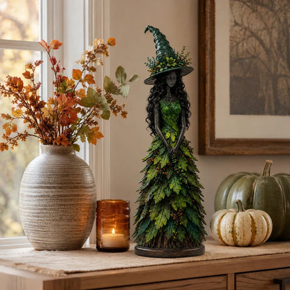 💥 49% OFF - 🧙 Enchanted Gothic Autumn Witch Figurine