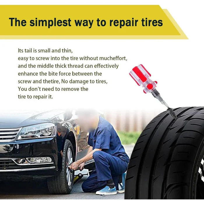 🔥 🚗 Self-Sealing Tire Repair Screws – Instant Leak Fix & Fast Tire Restore