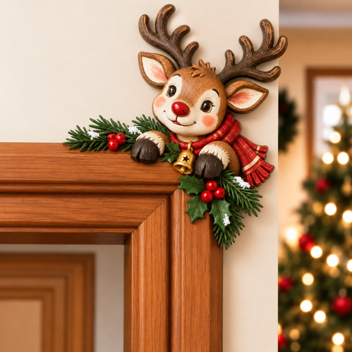 🎄🎅🎁Christmas Peekaboo Door Frame Corner Decor