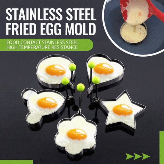 🍳 Premium Stainless Steel Egg Rings Molds – Easy Shaping for Perfect Breakfasts