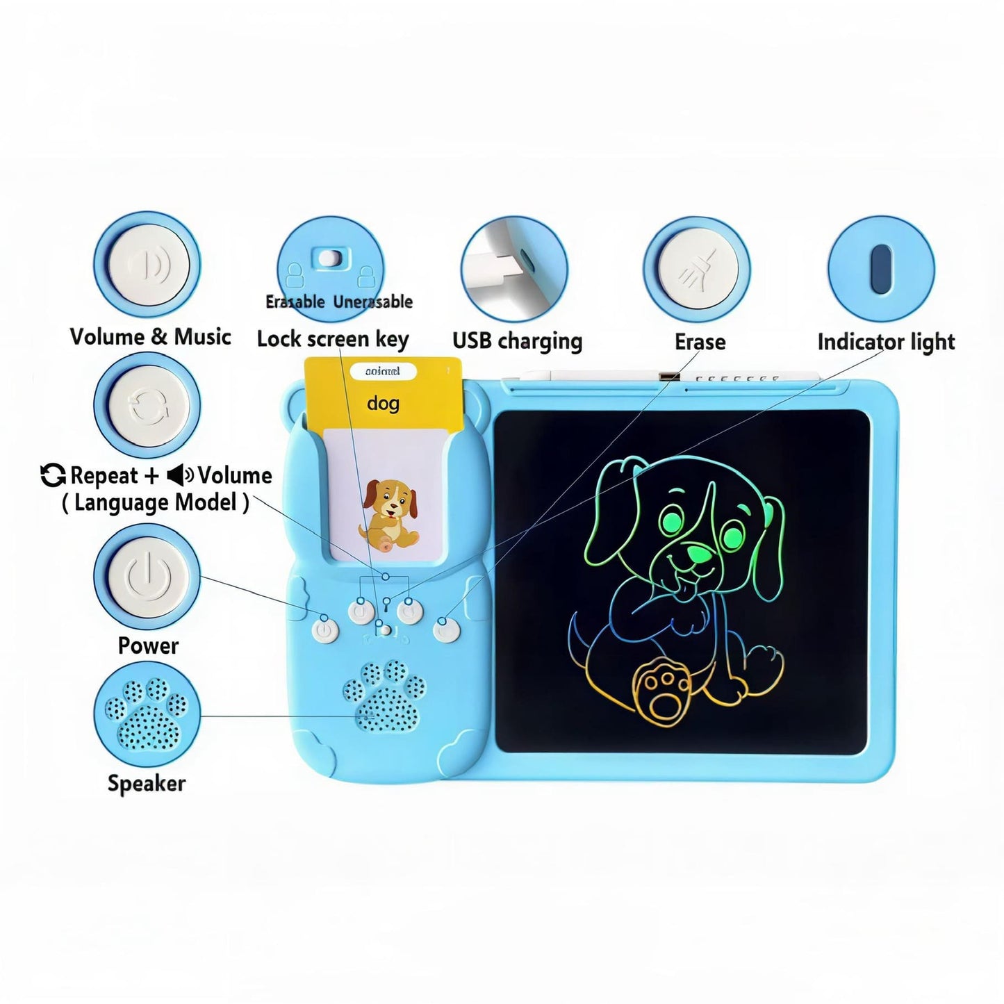 Talking Flash Card Tablet Board