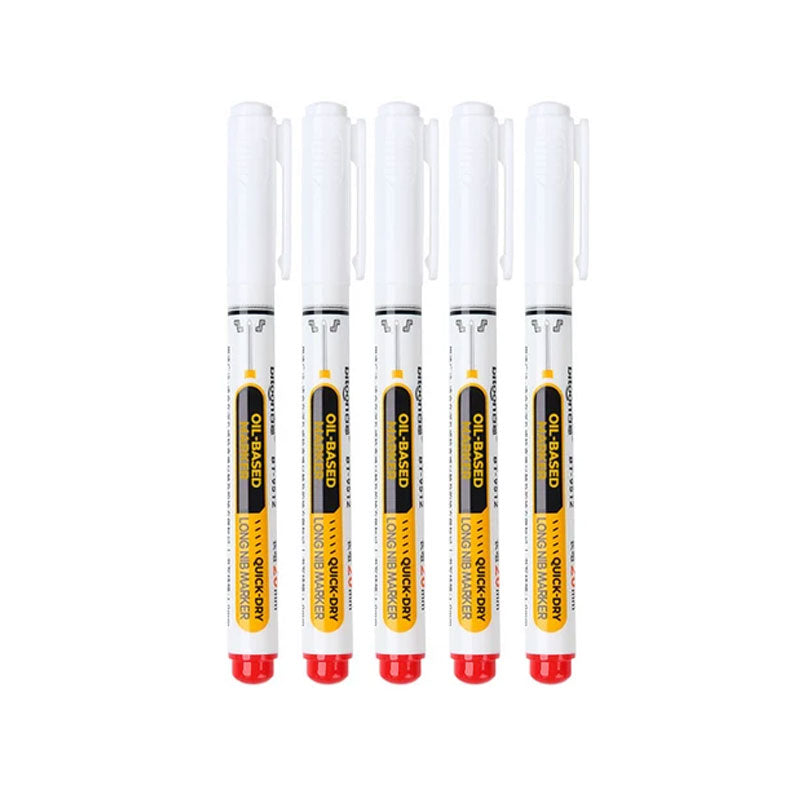 🖊️ Precision Long-Tip Quick-Dry Oil-Based Marker Pen: Easy Deep-Hole Marking