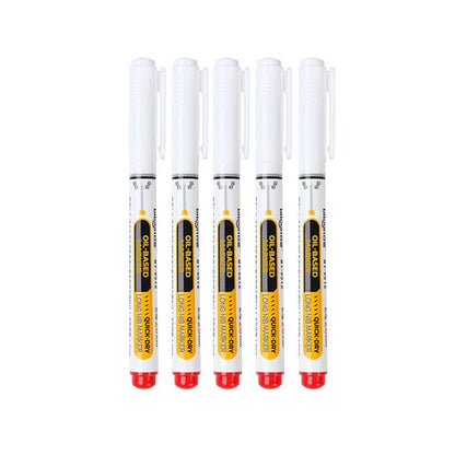 🖊️ Precision Long-Tip Quick-Dry Oil-Based Marker Pen: Easy Deep-Hole Marking