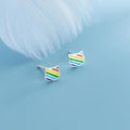 S925 Kitty Rainbow Earrings