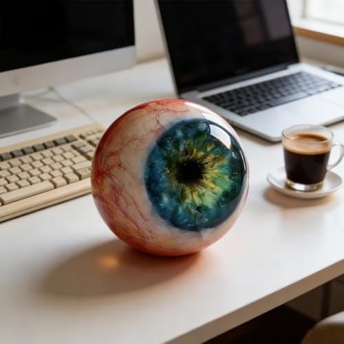 👁️ Hyper-Realistic Monster Eye Decor – Resin Art Ornament for Unique Spaces
