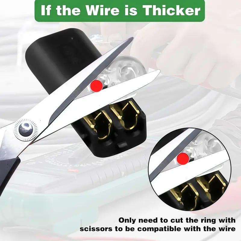 Flash Sale⚡20K+ SOLD!🔥Double-Wire Plug-in Connector Led Light Strip Connectors 2 Pin