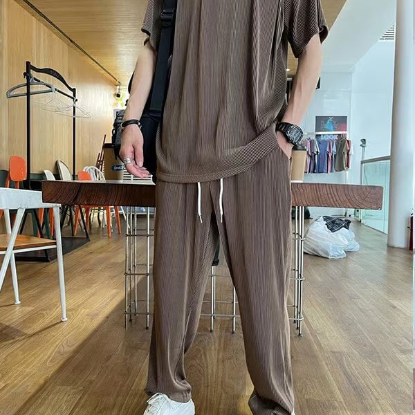 🔥Hot Sale 🔥Ice Silk Male Casual Suit