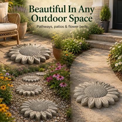 💥 LAST DAY 49% OFF💥🌻 Reusable Sunflower Stepping Stone Mold