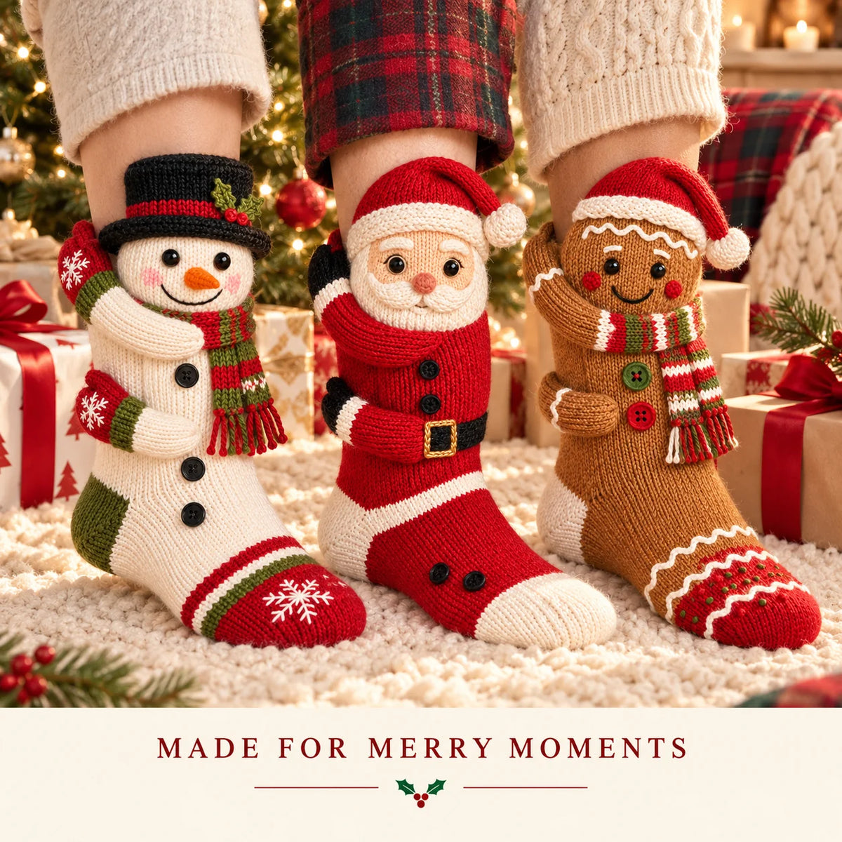 🎅🧦 Funny 3D Christmas Socks — Festive Style & Cozy Comfort