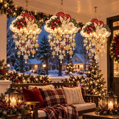 🪽✨ Christmas Angel Cloud Light — Magical Hanging Holiday Décor