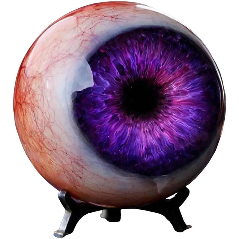 👁️ Hyper-Realistic Monster Eye Decor – Resin Art Ornament for Unique Spaces