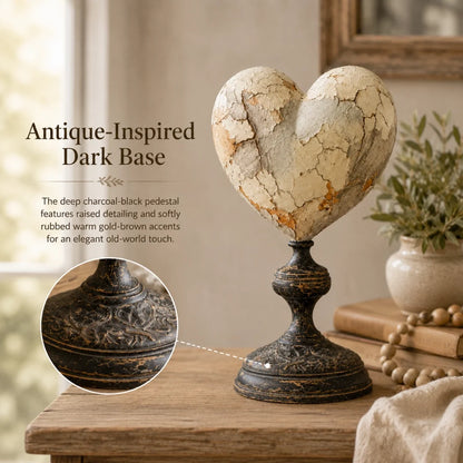 🐦 Vintage Two-Cardinal Keepsake Heart