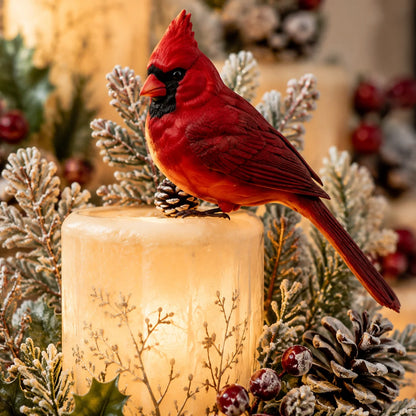 Cardinal Memorial LED Candle Centerpiece