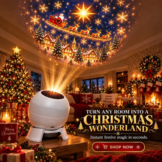 🎅 Turn Any Room Into a Christmas Wonderland – Holiday Projection Night Light