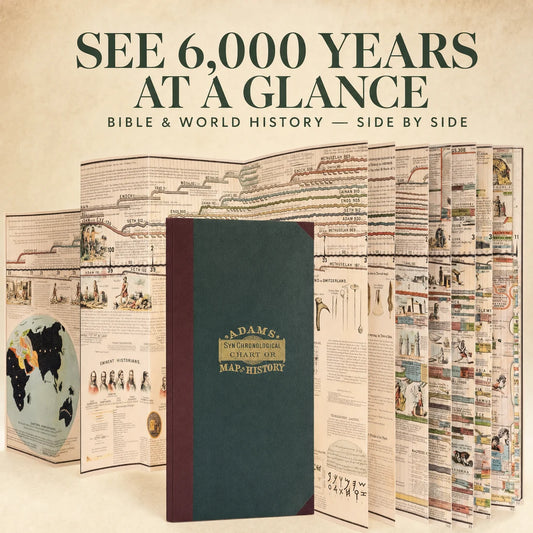✝️32ft Foldable Adams Time Chart Map