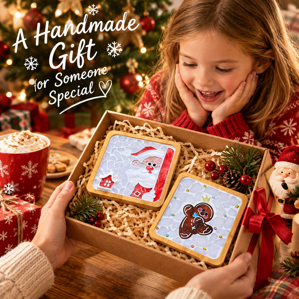 🎄Christmas DIY Mosaic Coaster Kit