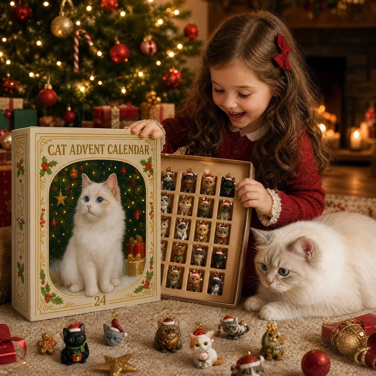 Advent Calendar 2026 Cat Advent Calendar Giftfor Adults Friends Cat Owners and Lovers Christmas Holiday Countdown Gift