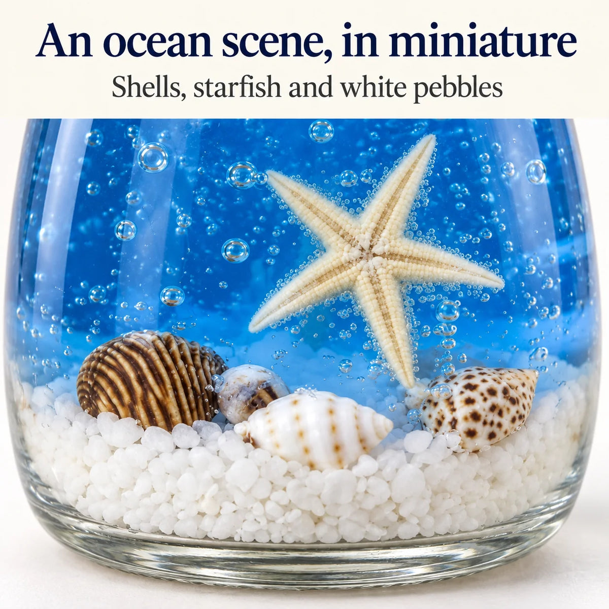 🪸 Ocean Serenity Candle 🐚 | Coastal-Inspired Decorative Candle