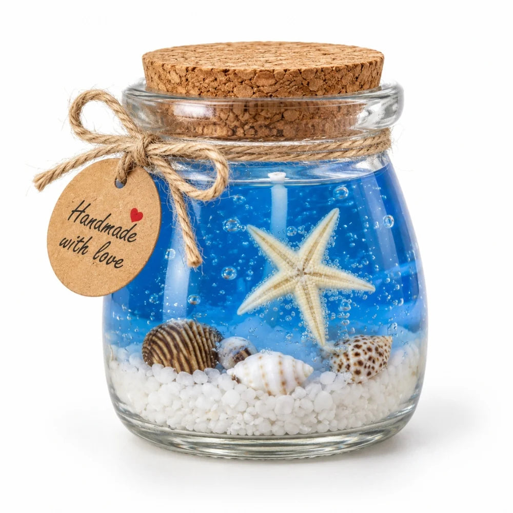 🪸 Ocean Serenity Candle 🐚 | Coastal-Inspired Decorative Candle