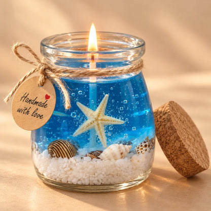 🪸 Ocean Serenity Candle 🐚 | Coastal-Inspired Decorative Candle