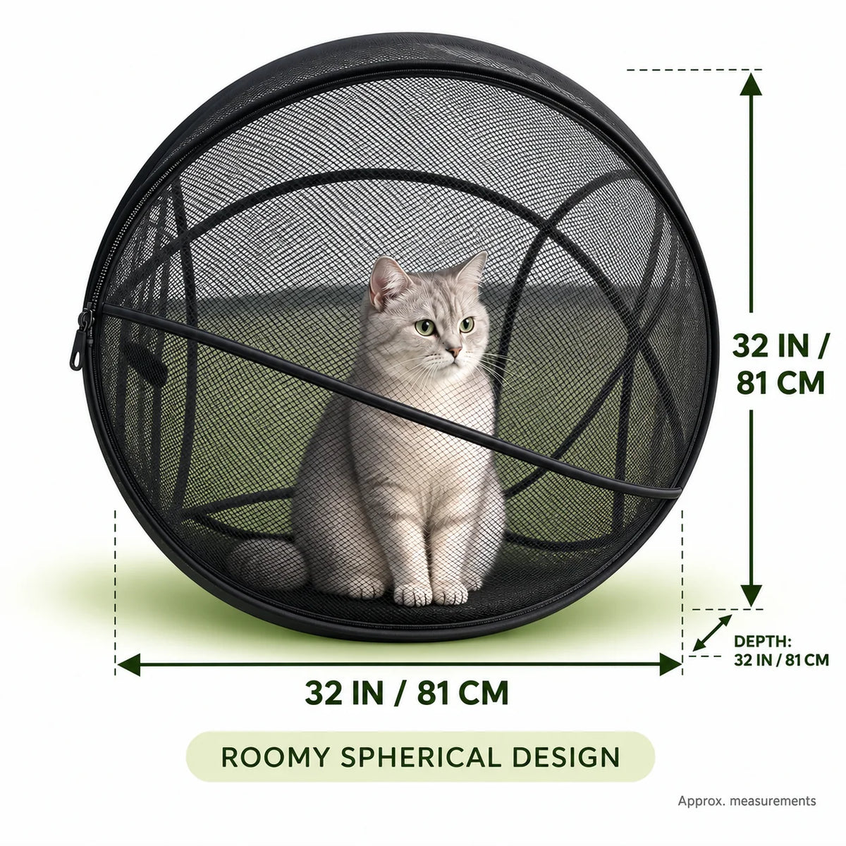 🐈 Indoor Outdoor Cat Haven – Lightweight Pop-Up Mesh Enclosure